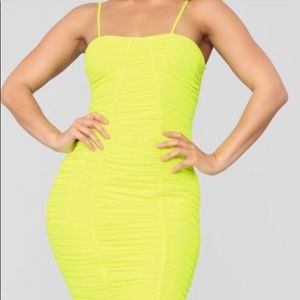 Neon Mesh Dress